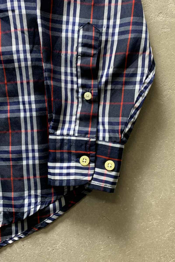 90'S L/S B.D CHECK SHIRT / MULTI [SIZE: M USED]