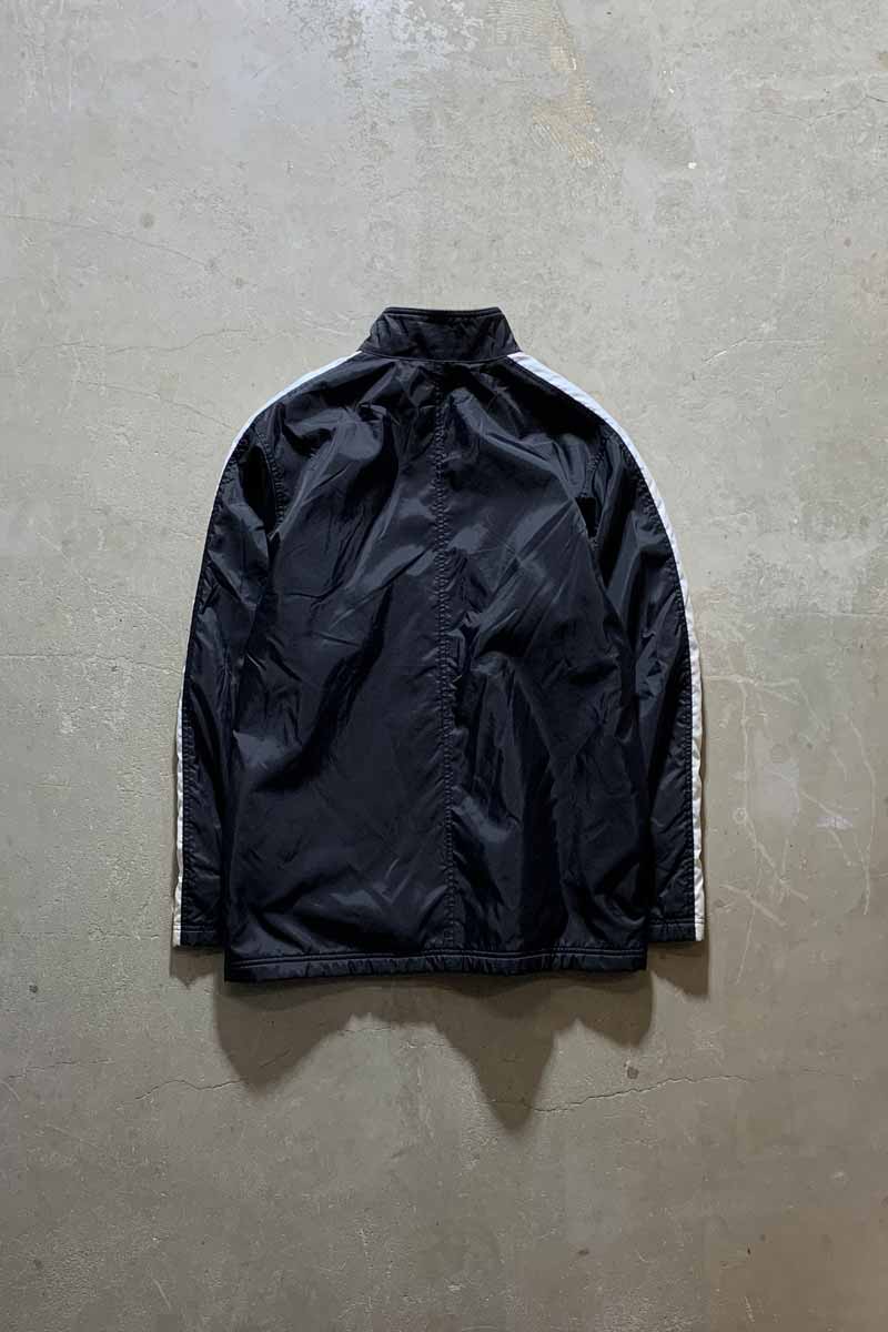 Y2K EARLY 00'S ZIP UP NYLON JACKET W/FLEECE LINER / BLACK [SIZE: M USED]