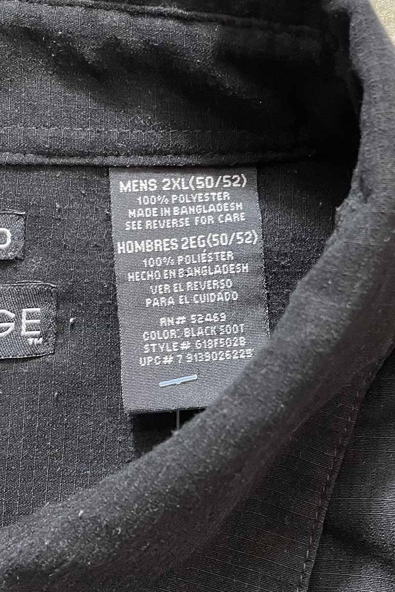 S/S VIGAN SUEDE SHIRT / BLACK [SIZE:2XL USED]