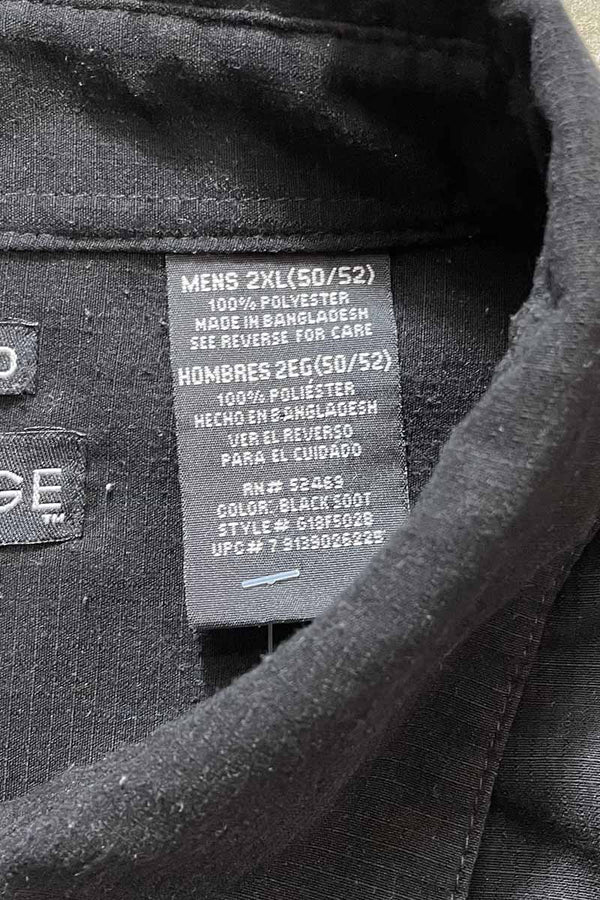 S/S VIGAN SUEDE SHIRT / BLACK [SIZE:2XL USED]