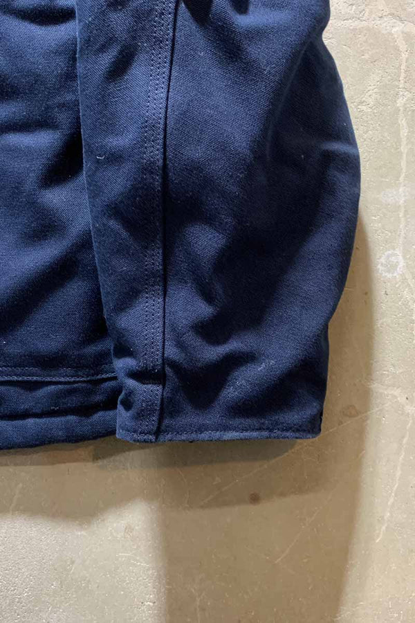 MADE IN MEXICO 90-00'S DUCK TRADITIONAL COAT WITH QUILTED LINER / NAVY [SIZE: L USED]