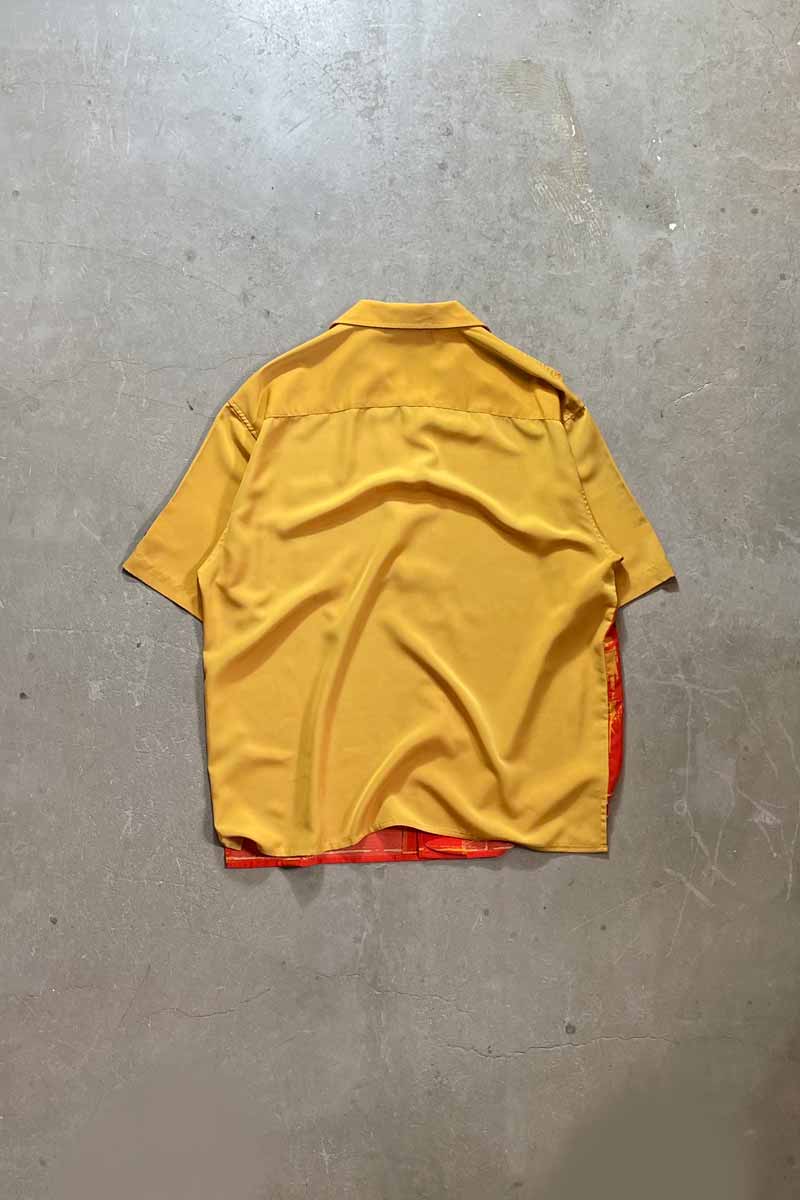 Y2K EARLY 00'S S/S SHIRT / YELLOW [SIZE: L USED]