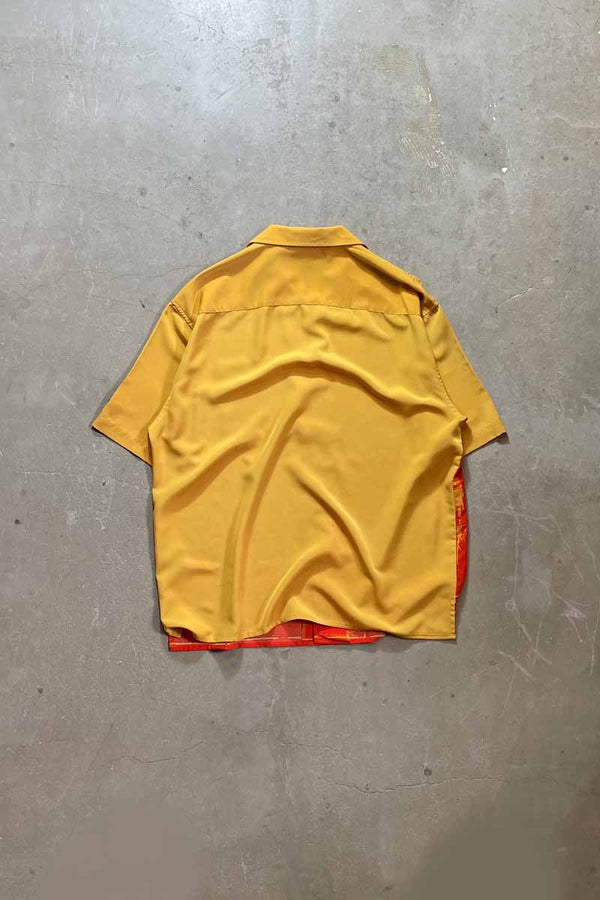 Y2K EARLY 00'S S/S SHIRT / YELLOW [SIZE: L USED]