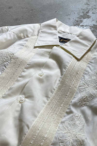 80'S S/S CUBA SHIRT / WHITE [SIZE: M USED]