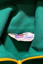 画像をギャラリービューアに読み込む, 80&#39;S SWEAT TRACK JACKET / GREEN [SIZE: S USED]
