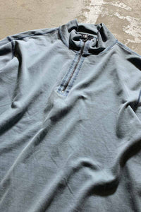 Y2K EARLY 00'S L/S HALF ZIP T-SHIRT / LIGHT BLUE [SIZE: M USED]