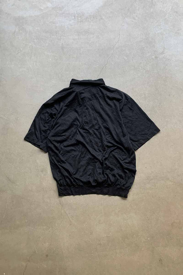 90'S S/S DESIGN JERSEY POLO SHIRT / BLACK [SIZE: 2XL USED]