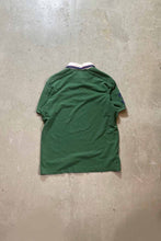 画像をギャラリービューアに読み込む, 90&#39;S S/S CUSTOM FIT RUGBY SHIRT / GREEN [SIZE:XL USED]
