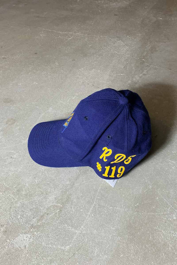 90's FREEMASONRY 6 PANEL CAP / NAVY [SIZE: ONE SIZE USED]