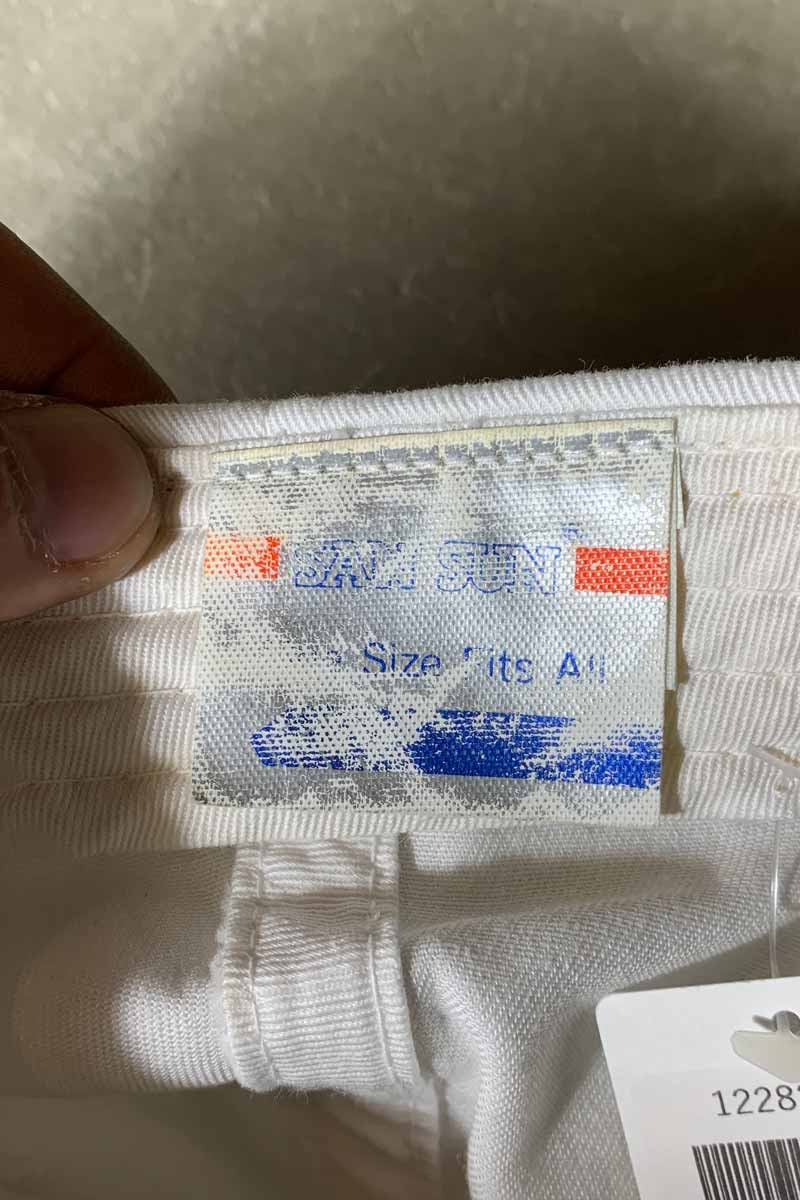 90'S BMW EMBROIDERY 6PANEL CAP / WHITE [SIZE: ONE SIZE USED]
