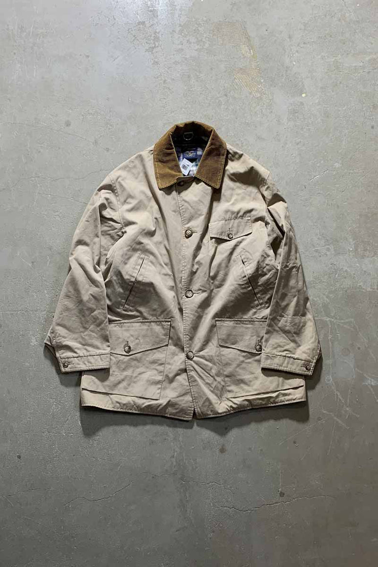 80'S HUNTING JACKET / BEIGE [SIZE: L USED]