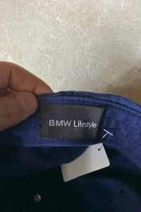 BMW LOGO EMBROIDERY 6PANEL CAP / NAVY [SIZE: ONE SIZE USED]
