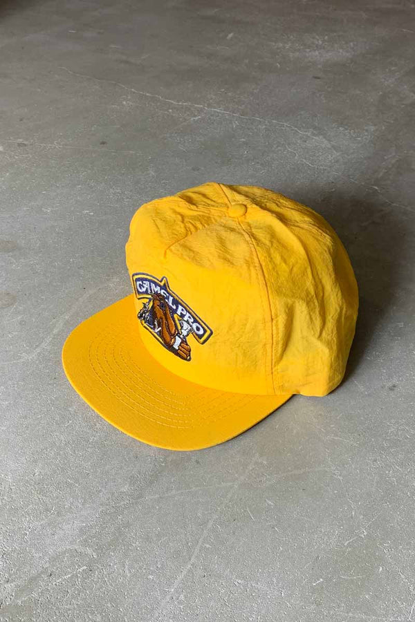 90'S CAMEL PRO EMBROIDERED NYLON 6-PANEL CAP / YELLOW [SIZE: ONE SIZE USED]