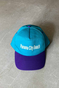 90'S PANAMA CITY BEACH TWO TONE 6PANEL CAP / BLUE / PURPLE [SIZE: ONE SIZE USED]