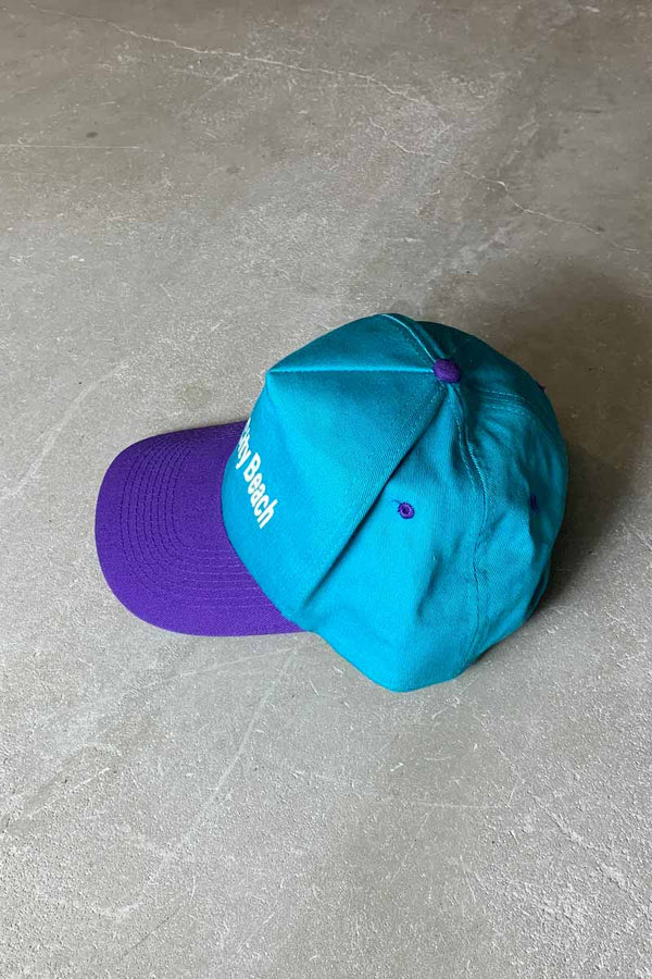 90'S PANAMA CITY BEACH TWO TONE 6PANEL CAP / BLUE / PURPLE [SIZE: ONE SIZE USED]