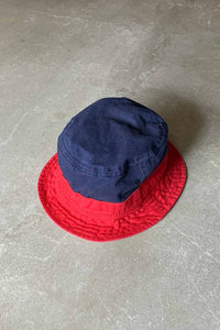 INTERNATIONAL BUCKET HAT / NAVY / RED [SIZE: ONE SIZE USED]