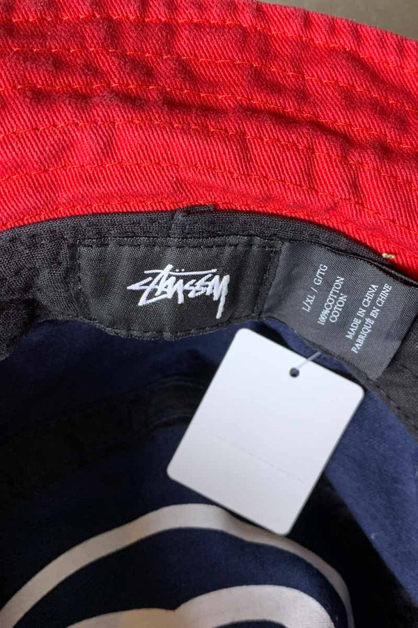 INTERNATIONAL BUCKET HAT / NAVY / RED [SIZE: ONE SIZE]