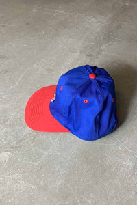 90'S NBA DETROIT PISTONS LOGO 6PANEL CAP / BLUE / RED [SIZE: ONE SIZE USED]