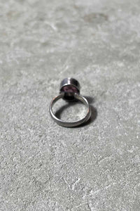 SILVER RING W/GLASS STONE [SIZE: 15号 USED]