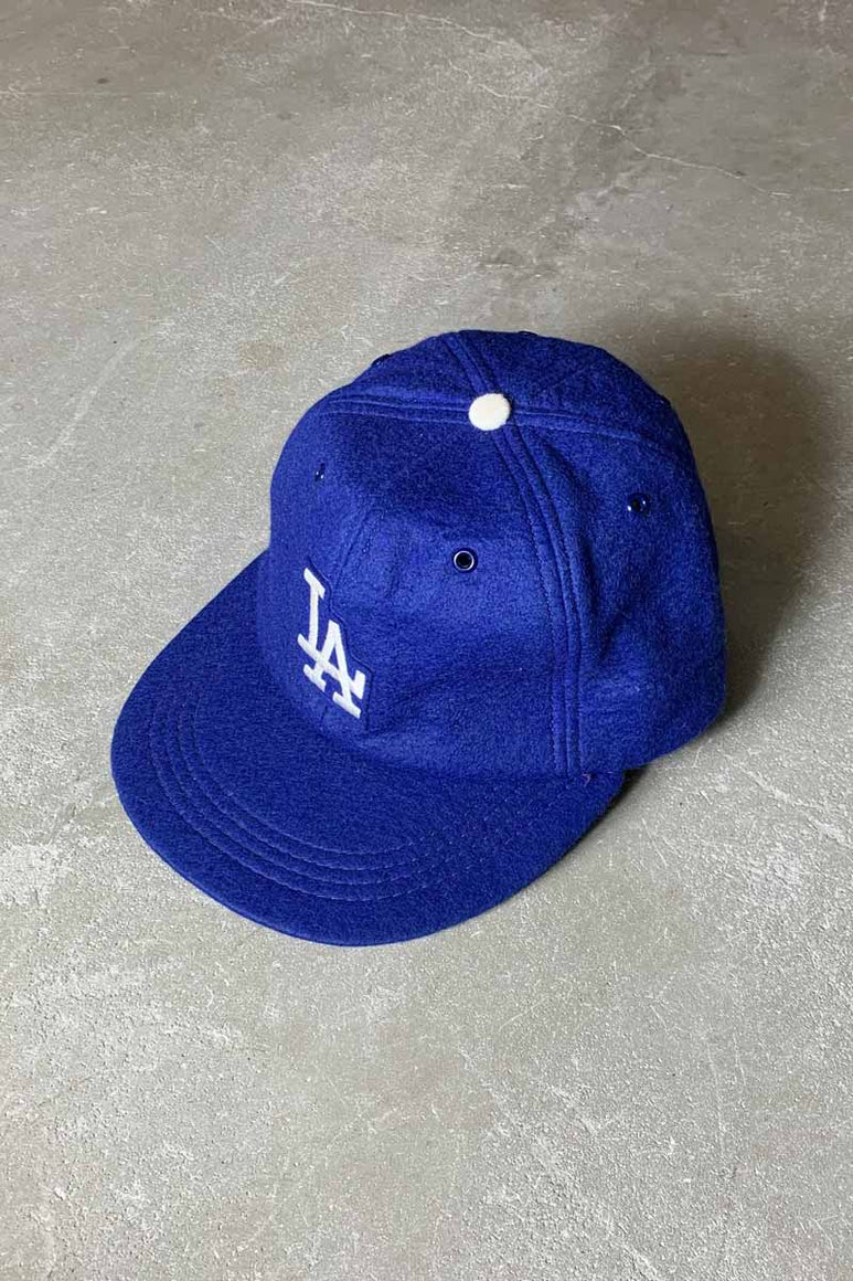 90'S WOOL RAYON LOS ANGELES DODGERS 6PANEL CAP / BLUE [SIZE: ONE SIZE USED]