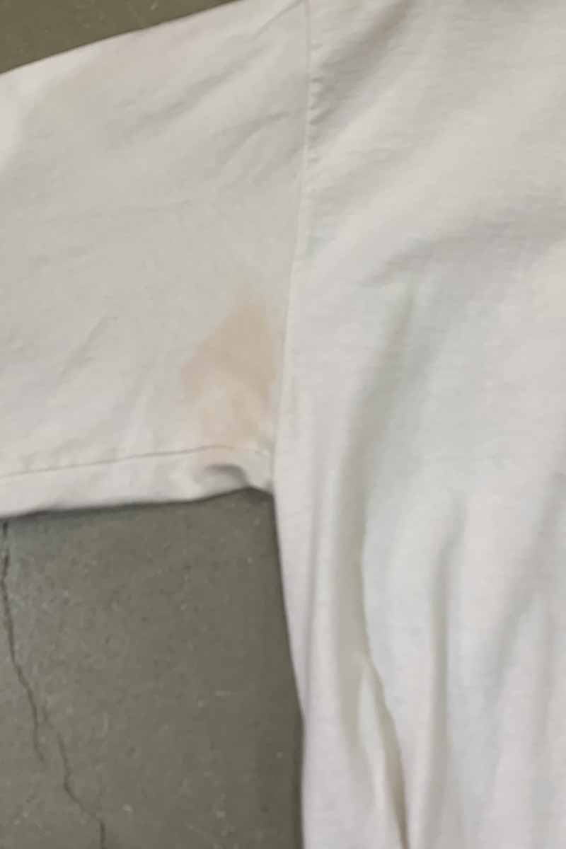 L/S BLACK HILLS BACK PRINT T-SHIRT / WHITE [SIZE: M USED]