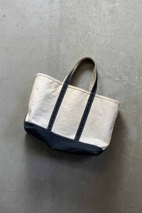 MADE IN USA 90'S TOTE BAG / WHITE / NAVY [SIZE: ONE SIZE USED]