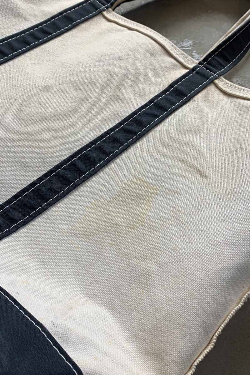 MADE IN USA 90'S TOTE BAG / WHITE / NAVY [SIZE: ONE SIZE USED]