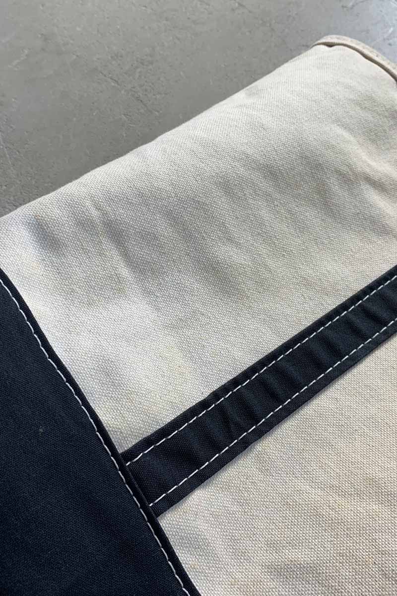 MADE IN USA 90'S TOTE BAG / WHITE / NAVY [SIZE: ONE SIZE USED]
