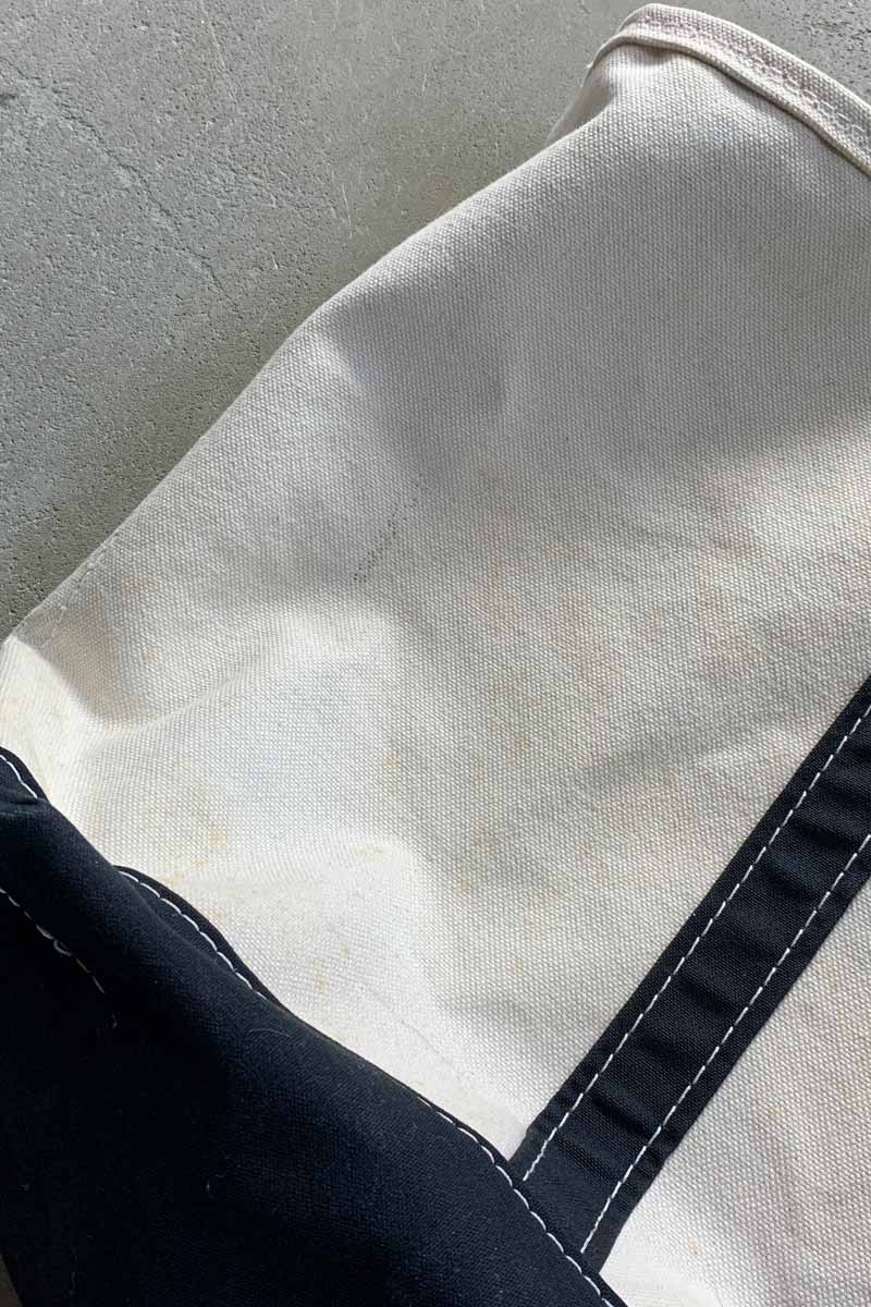 MADE IN USA 90'S TOTE BAG / WHITE / NAVY [SIZE: ONE SIZE USED]