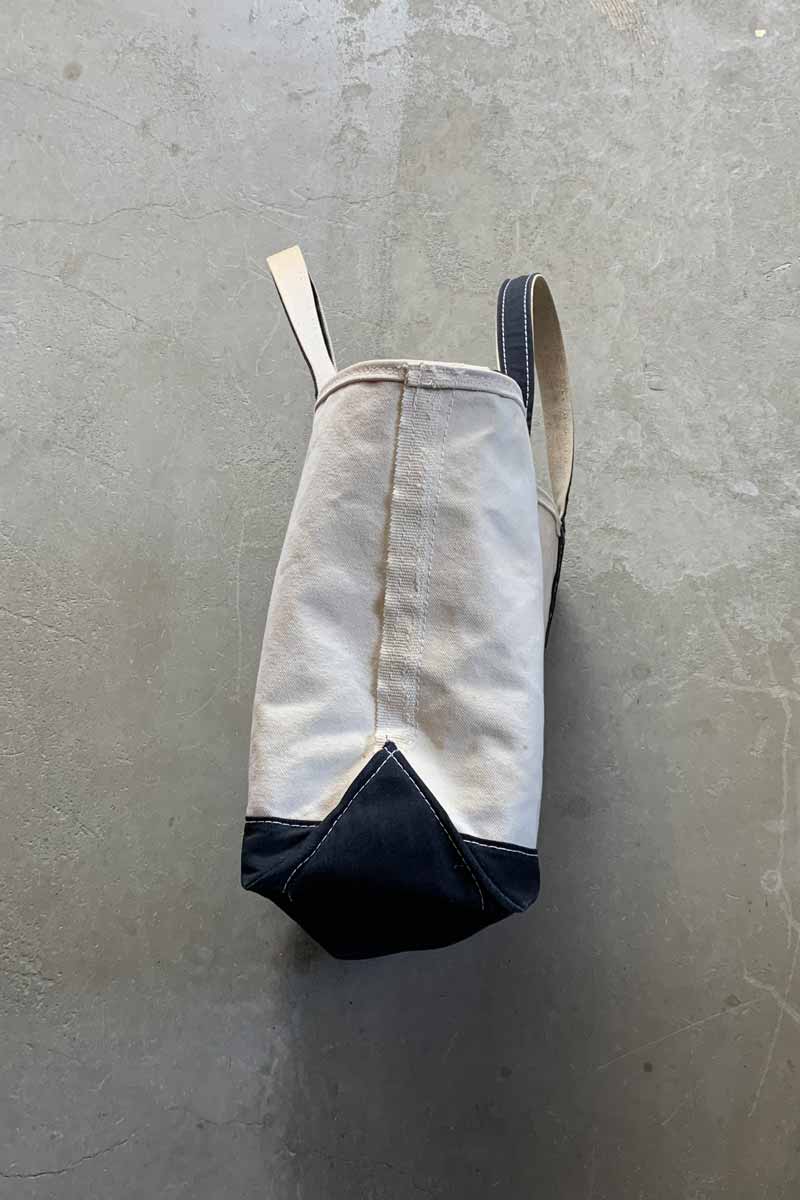 MADE IN USA 90'S TOTE BAG / WHITE / NAVY [SIZE: ONE SIZE USED]