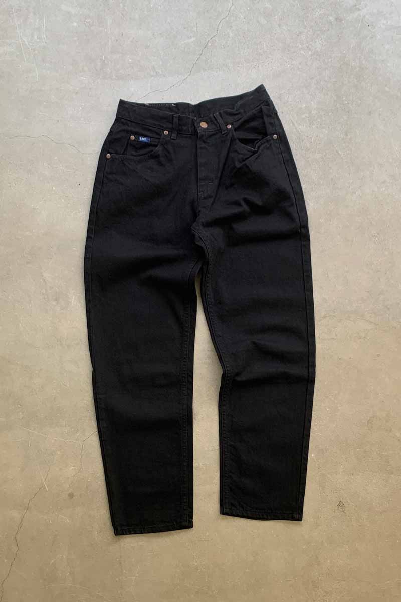 MADE IN USA 90'S DENIM PANTS / BLACK [SIZE: W31L30 DEADSTOCK/NOS]