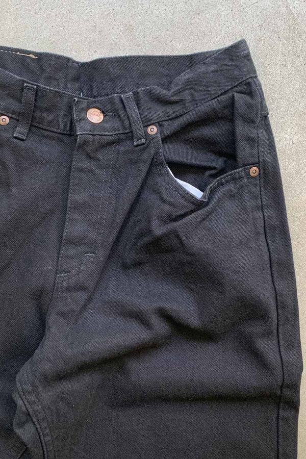 MADE IN USA 90'S DENIM PANTS / BLACK [SIZE: W31L30 DEADSTOCK/NOS]