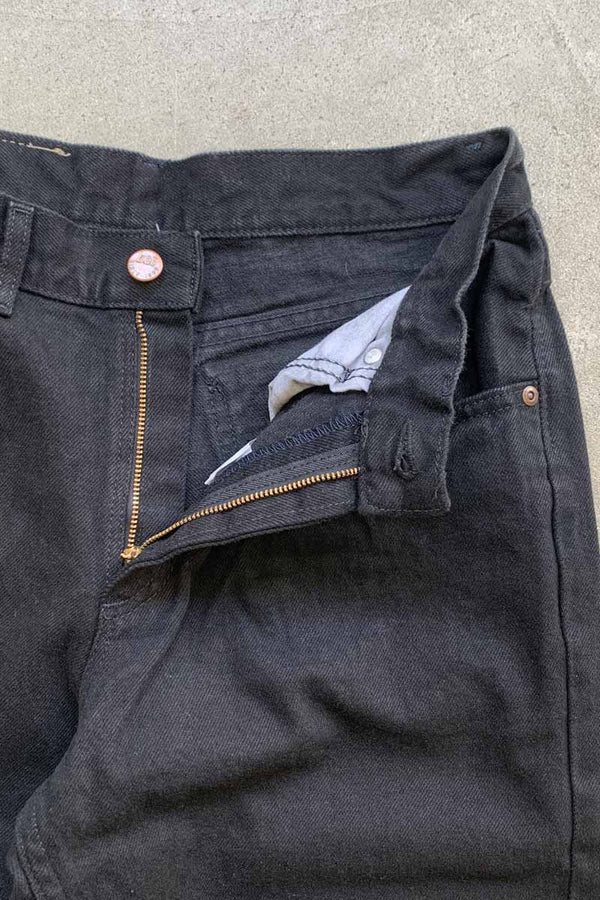 MADE IN USA 90'S DENIM PANTS / BLACK [SIZE: W31L30 DEADSTOCK/NOS]