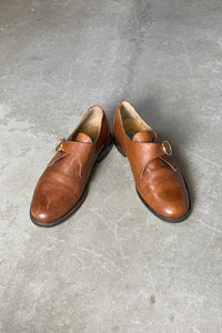 LEATHER STRAP SHOES / CAMEL [SIZE: US7.5 (25.5cm相当) USED]