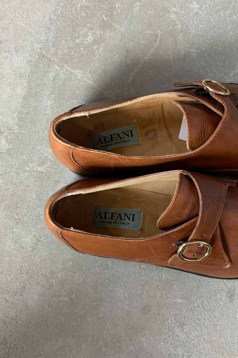 LEATHER STRAP SHOES / CAMEL [SIZE: US7.5 (equivalent to 25.5cm) USED]