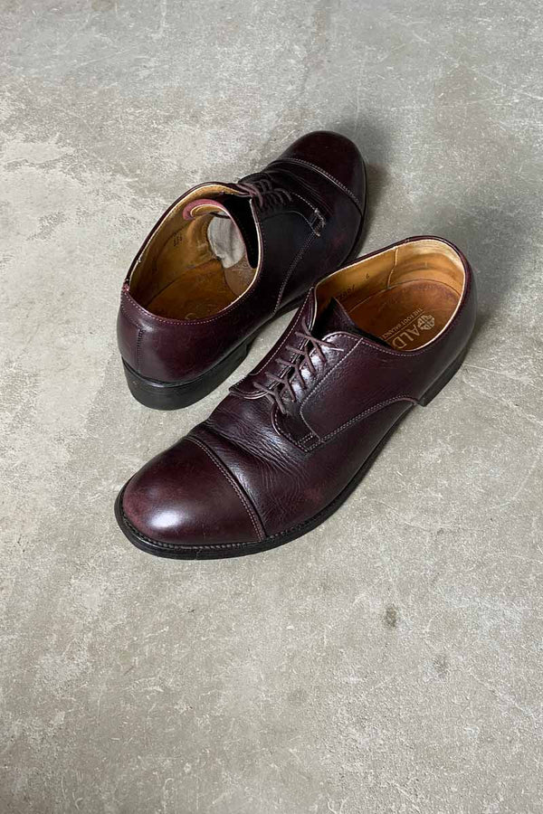 MADE IN USA 80'S 556 MODIFIED LAST STRAIGHT TIP CURF LEATHER SHOES / BROWN [SIZE: US7.0 (approx. 25.0cm) USED]