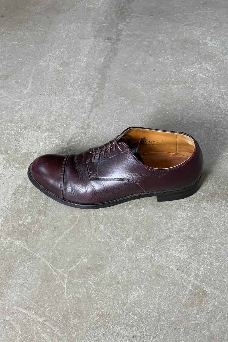 MADE IN USA 80'S 556 MODIFIED LAST STRAIGHT TIP CURF LEATHER SHOES / BROWN [SIZE: US7.0 (approx. 25.0cm) USED]