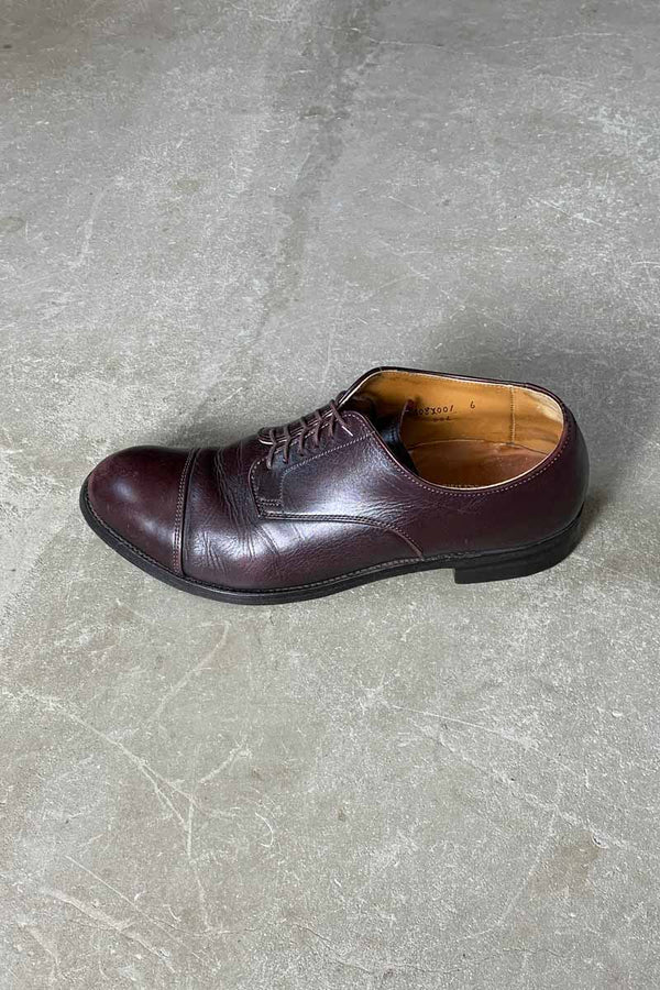 MADE IN USA 80'S 556 MODIFIED LAST STRAIGHT TIP CURF LEATHER SHOES / BROWN [SIZE: US7.0 (approx. 25.0cm) USED]