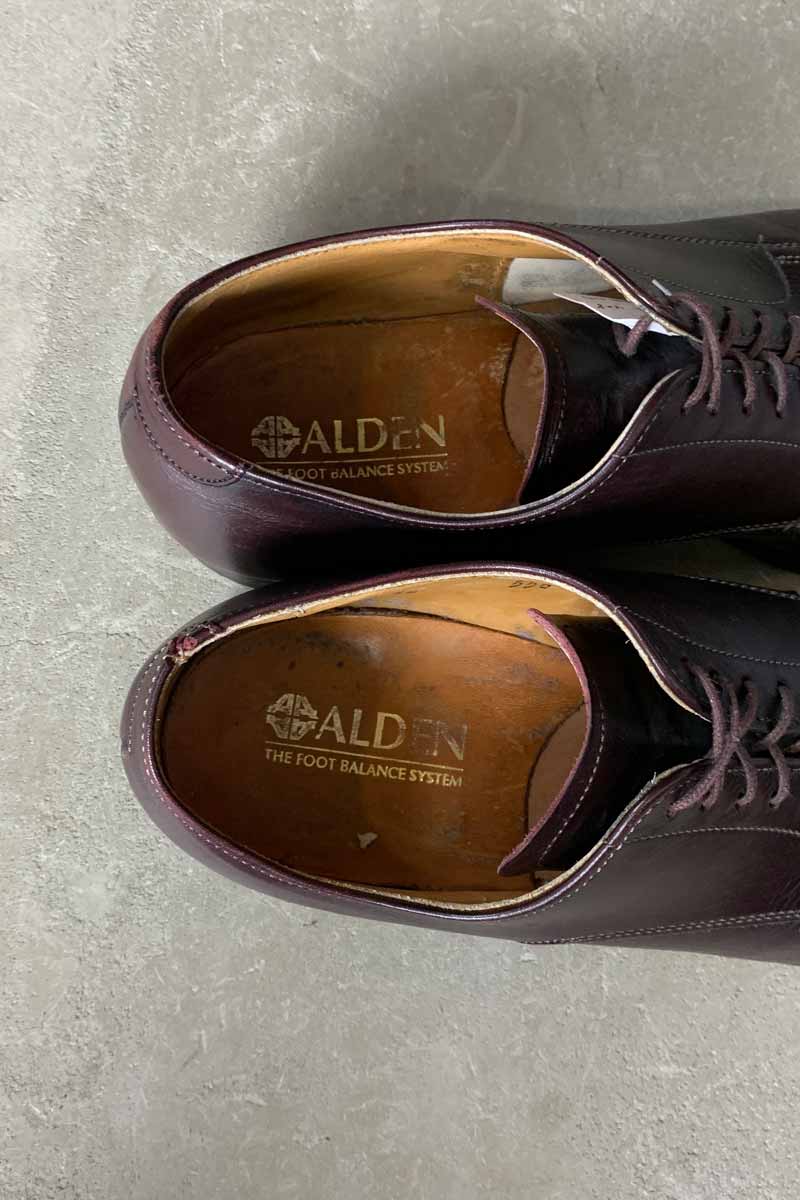 MADE IN USA 80'S 556 MODIFIED LAST STRAIGHT TIP CURF LEATHER SHOES / BROWN [SIZE: US7.0 (approx. 25.0cm) USED]