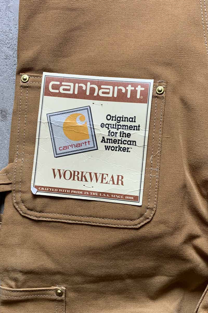 MADE IN USA 90'S OVERALL / CAMEL [SIZE: W28L34 DEADSTOCK/NOS]