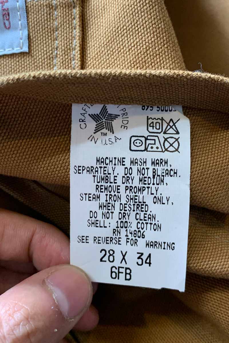 MADE IN USA 90'S OVERALL / CAMEL [SIZE: W28L34 DEADSTOCK/NOS]