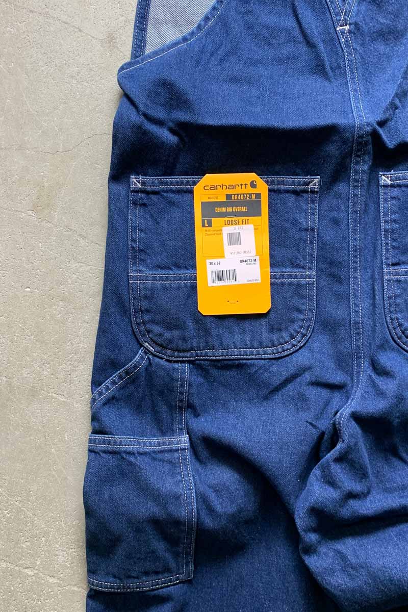 LOOSE FIT DENIM BIB OVERALL / STONE [NEW]