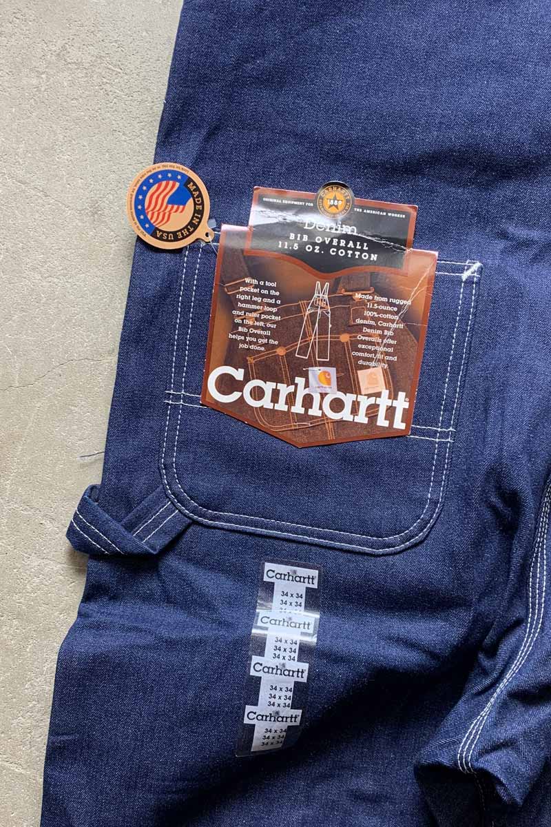 MADE IN USA 90'S DENIM OVERALLS / INDIGO [SIZE: W34L34 DEADSTOCK/NOS]