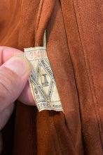 画像をギャラリービューアに読み込む, MADE IN USA 60&#39;S SUEDE LEATHER JACKET W/UNION TAG 玉虫ライニング / BROWN  [SIZE: M USED]
