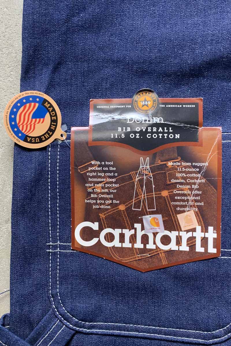 MADE IN USA 90'S DENIM OVERALLS / INDIGO [SIZE: W34L34 DEADSTOCK/NOS]