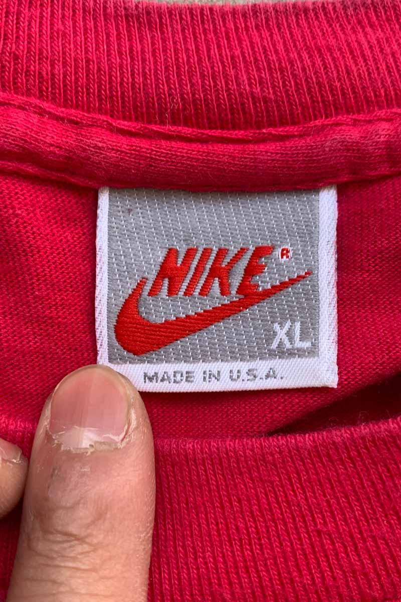 MADE IN USA 90'S JORDAN PRINT T-SHIRT / PINK [SIZE: XL USED]