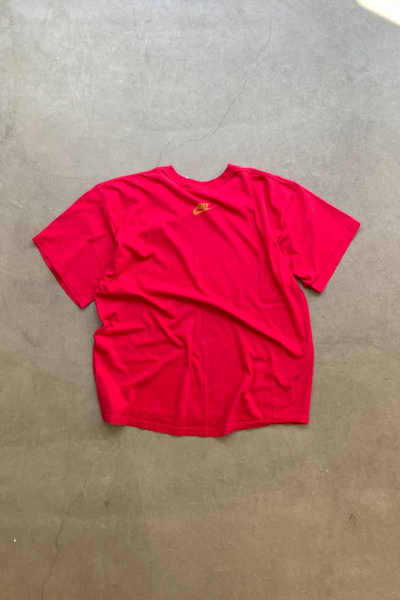 MADE IN USA 90'S JORDAN PRINT T-SHIRT / PINK [SIZE: XL USED]