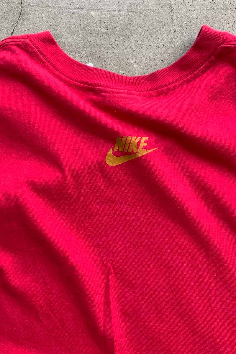 MADE IN USA 90'S JORDAN PRINT T-SHIRT / PINK [SIZE: XL USED]