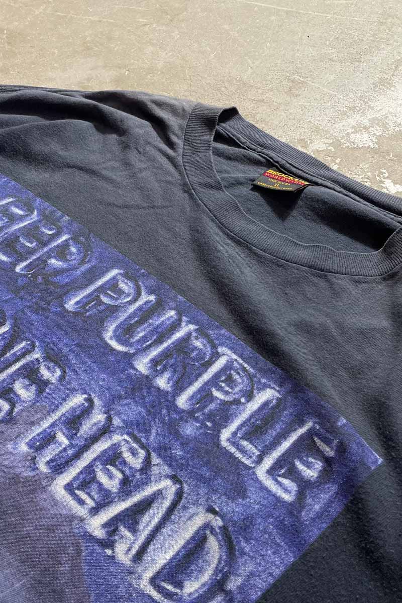 MADE IN USA 93'S T-SHIRT DEEP PURPLE MACHINE HEAD PRINT BAND T-SHIRT / BLACK [SIZE: XL USED]