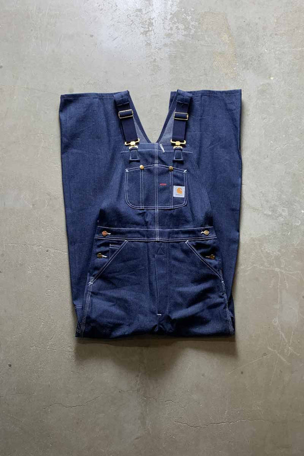 MADE IN USA 90'S DENIM OVERALLS / INDIGO [SIZE: W32L34 DEADSTOCK/NOS]